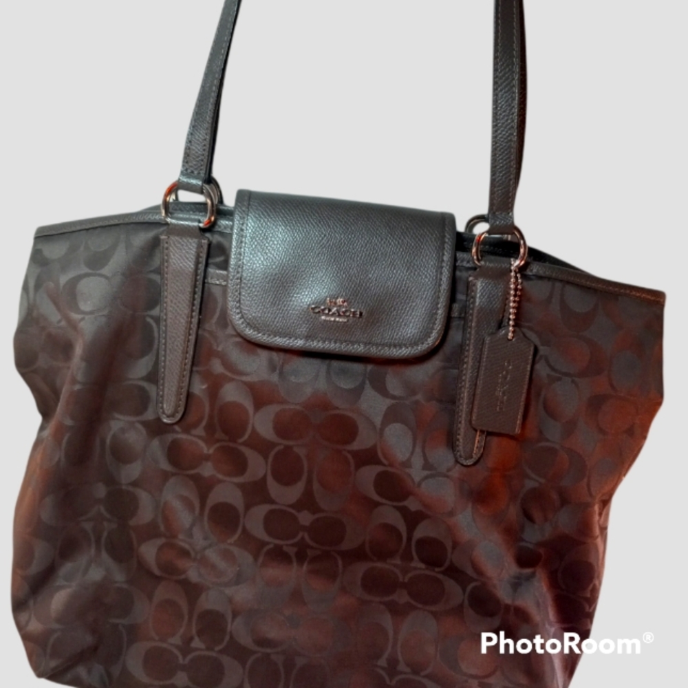 Coach nylon tote in Brown